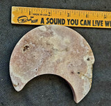 LG. Pink Amethyst Crystal Crescent Moon w/Druzies ☪️✨🌙🩷