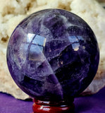 Chevron Amethyst Crystal Sphere #2 💜✨🤍