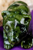 MD. Nephrite Jade Crystal Bear Carving 💚✨🐻🐨