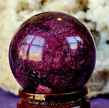 Pink Peach Blossom Jasper Crystal Sphere ✨🔮🌸🩷🍑