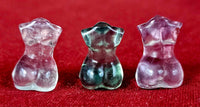 Rainbow Fluorite Crystal Mini Curvy Female Torso