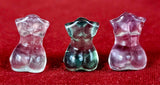 Rainbow Fluorite Crystal Mini Curvy Female Torso