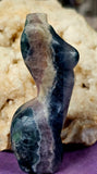 Rainbow Fluorite Crystal Female Torso ✨ 💜🤩🌈💚♀️