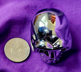Blown Glass Silver Skull Carving 💀✨🩶💀