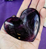 Banded Purple Fluorite Crystal Heart Shaped Bowl or Trinket Dish ✨💜✨