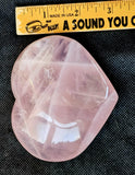 XL Rose Quartz Crystal Puffy Heart 💞🌹🩷✨