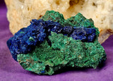 Raw Malachite w/Azurite Crystal Specimen 💚✨🤩🤯💙
