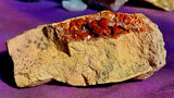Raw Vanadinite in Dendritic Feldspar Crystal Specimen ✨💖💥❣️