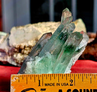 Lab Grown Green Crystal Phantom Quartz Crystal Cluster ✨💚🧪🧫