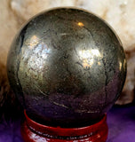 Solid Pyrite Crystal Sphere 🔮✨⚜️💰🏆