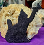 Assorted Jasper Crystal Cat Silhouette w/Butterfly ✨💎🐾🐈😻🦋
