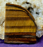 Lapidary Grade Gold Tigers Eye Crystal Slab Slate ✨⚜️🐅📿