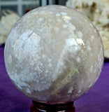 LG. Flower Agate Crystal Sphere 🔮✨🩷🌺🌹