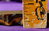 LG. Tigers Eye Lapidary Grade Partially Polished/Raw Crystal Slab 👁️✨🤩🐅🐯⚜️