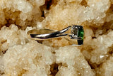 925 Sterling Silver Green Emerald Square Stone Ring 💍💎✨💚