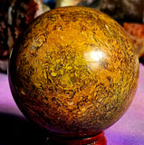 LG. Calligraphy Jasper Crystal Sphere ✨🔮✒️🍂