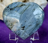 LG. Labradorite Crystal Puffy Heart 💖 ✨💥💙🔮