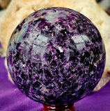 Lepidolite Crystal Sphere 🔮✨💜🌸🌌🦄