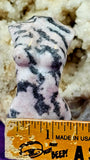 Pink Zebra Jasper Crystal Female Torso Carving ✨🩷♀️🦓🩶