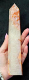 LG. Red Flower Agate Crystal Tower ❤️🌸🩷✨