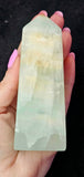 MD. GORGEOUS Pistachio Calcite Obelisk Crystal Tower