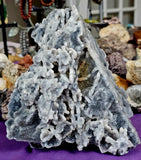 XXL MASSIVE Raw Sugar Druzy Black Chalcedony Crystal Specimen ✨🤩🤯💎🖤