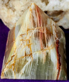 MD. Banded Onyx Crystal Pyramid Carving ✨🍂🍃💚