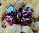 Rainbow Titanium Bismuth Crystal Bow Tie ✨🌈🩷💜🎀