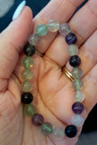 Rainbow Flourite Crystal Bracelet