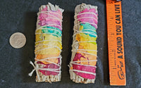 Chakra Petal & White Sage Smudge Stick